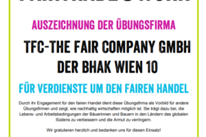 FAIRTRADE@Work_Auszeichnung